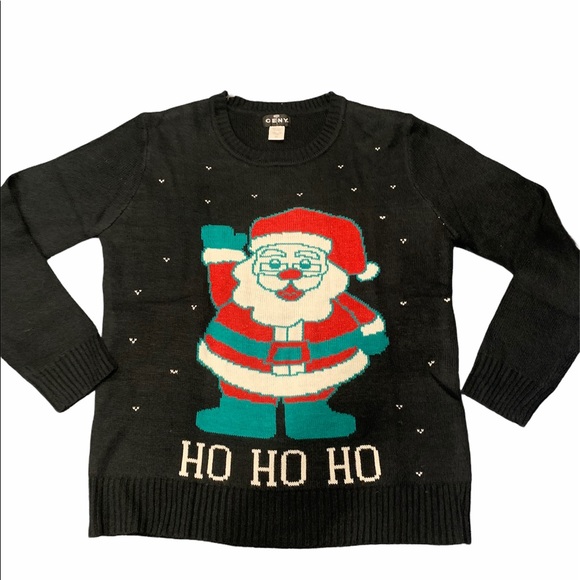 CENY Ugly‎ Christmas Santa Sweater - Picture 1 of 6